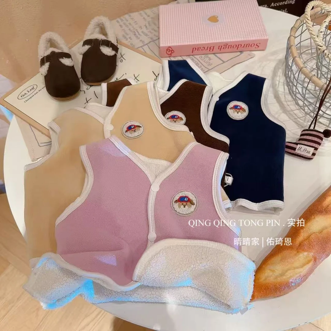 儿童冬季加厚奥粒绒马甲校服神器内搭保暖马甲