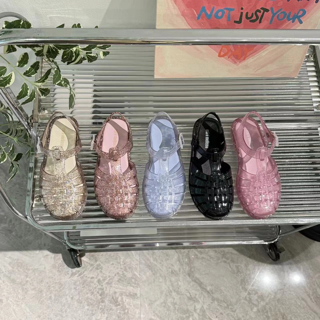 【果果家】中大童罗马鞋男童镂空夏季包头凉鞋成人香香鞋软底沙滩鞋