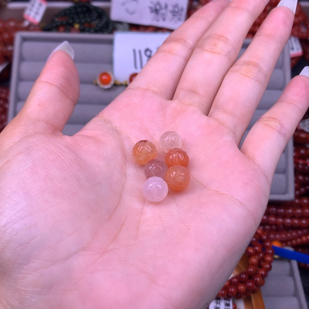 未镶嵌手链南红玛瑙5号卡8左右莲花珠