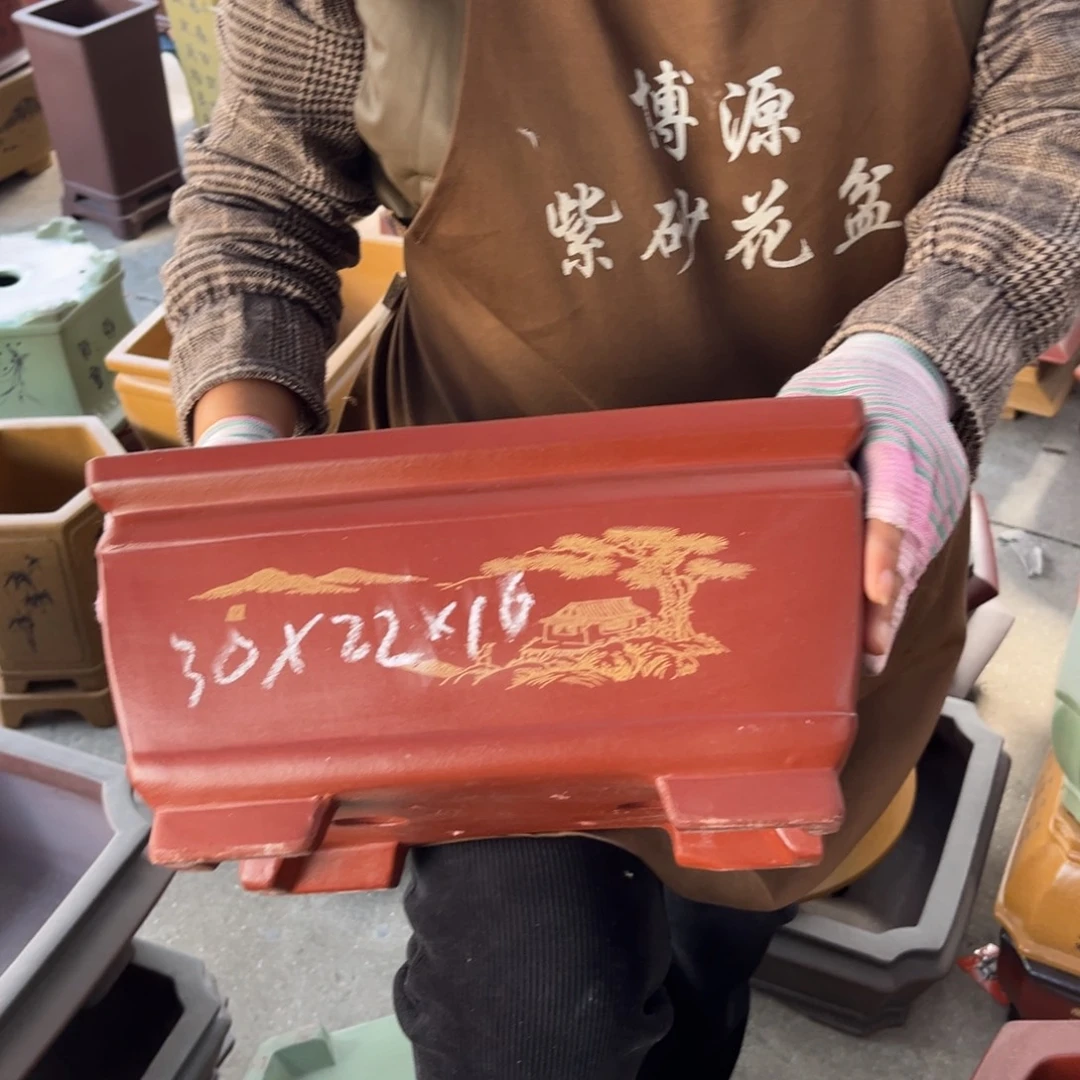 紫砂花盆盆景艺术