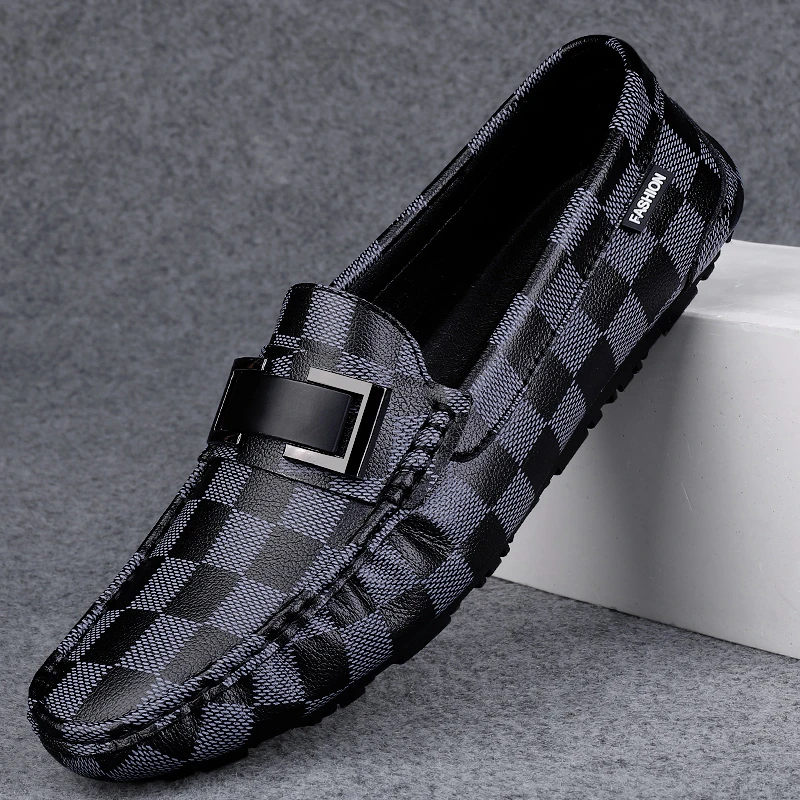 豆豆鞋男真皮夏季透气男鞋商务休闲高端男士皮鞋软底一脚蹬懒人鞋