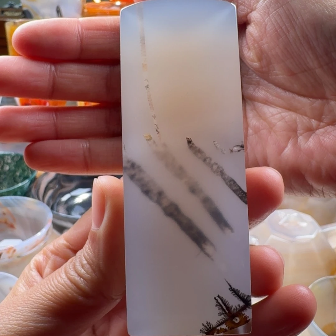 国***香玛瑙/玉髓未镶嵌玛瑙印章