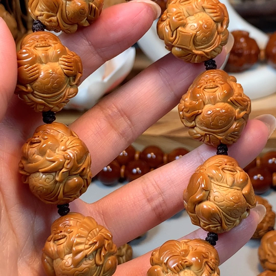 手串/手链橄榄核闯****弟橄榄核八宝财神