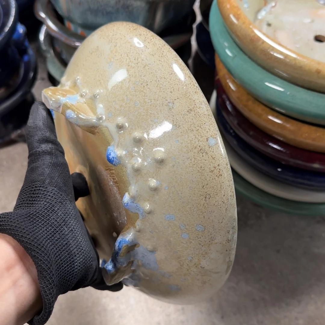 紫砂花盆秦**月瑕疵品