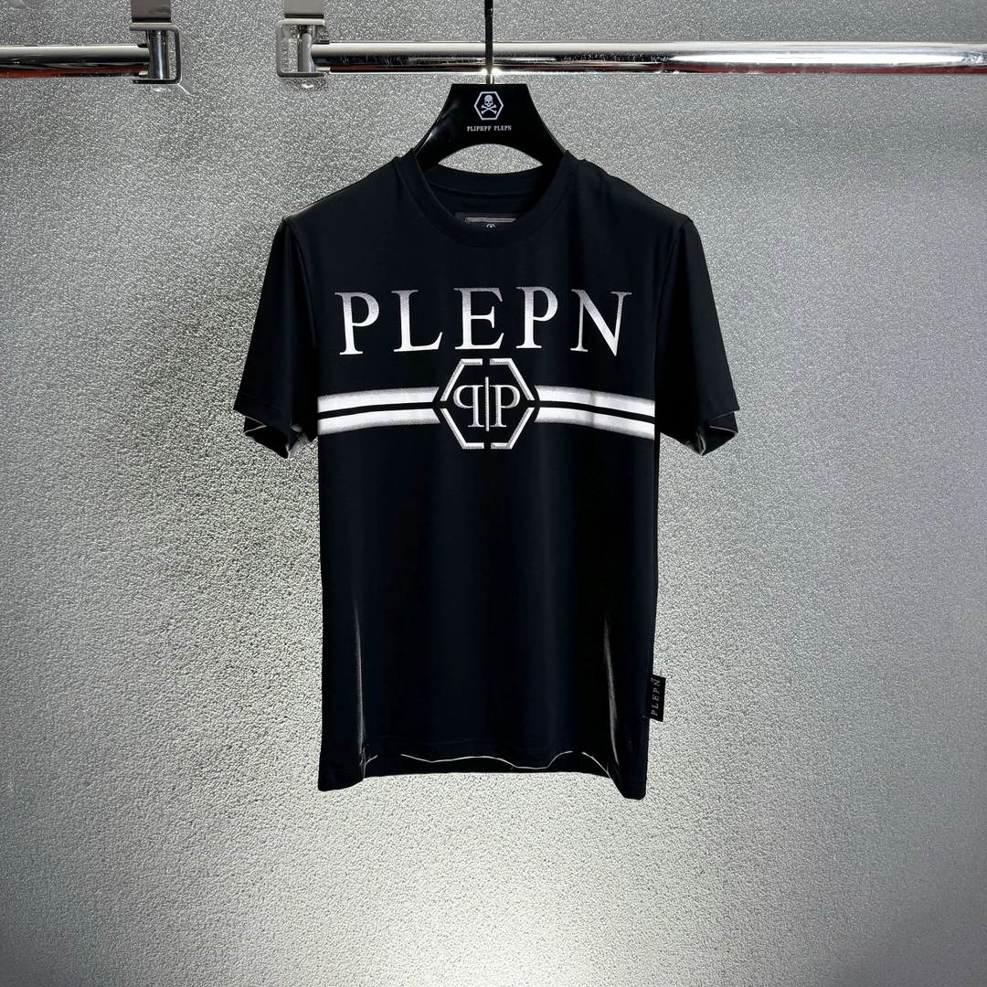 PLIPHPP PLEPN正品PP夏季 双P男士修身弹力冰感液氨短袖T恤衫1731