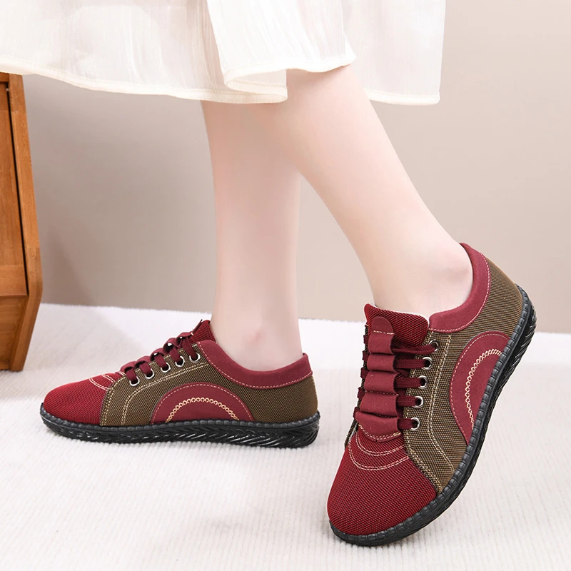 春秋老北京布鞋女单鞋厨房鞋子女工作鞋防滑服务员女鞋软底上班鞋