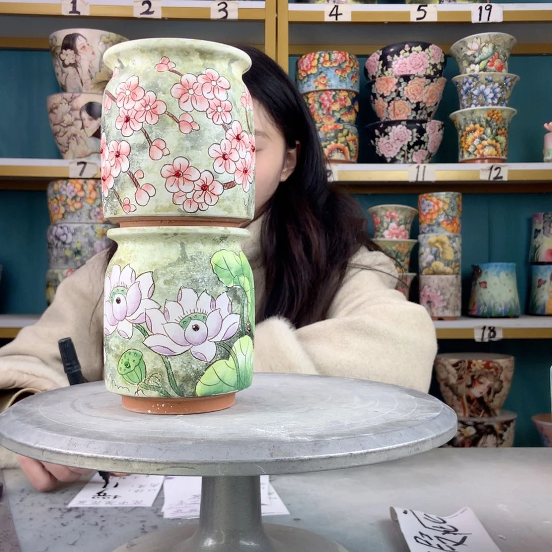 罐景德镇手工瑕疵422