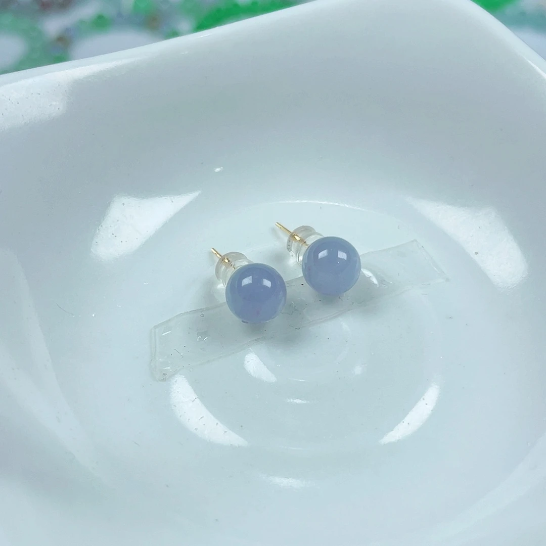 翡翠18K金镶嵌手链天然缅甸翡翠A货卡8