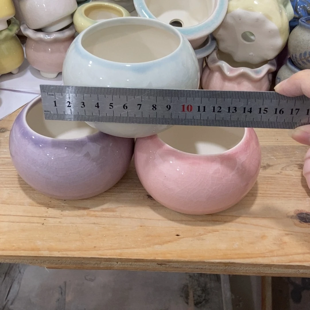 红陶高温陶瓷花盆