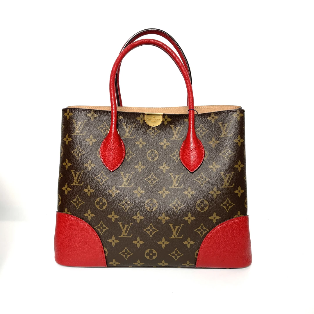 99新 LouisVuitton/路易威登 可乐/拼色托特