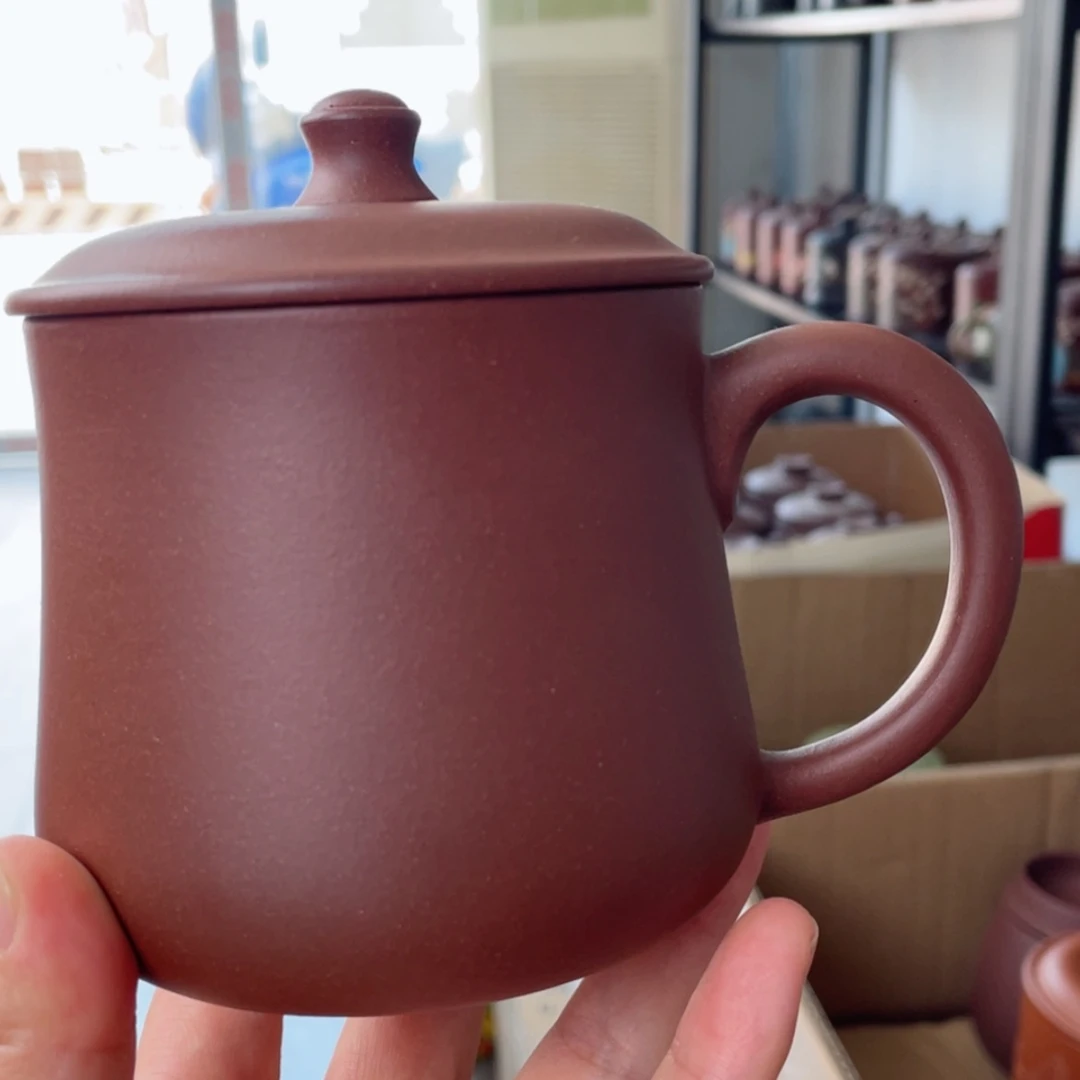 【闪购商品】茶杯紫砂宜兴原矿紫砂盖杯微瑕