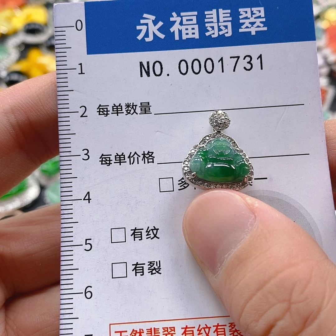翡翠未镶嵌吊坠(不含链)