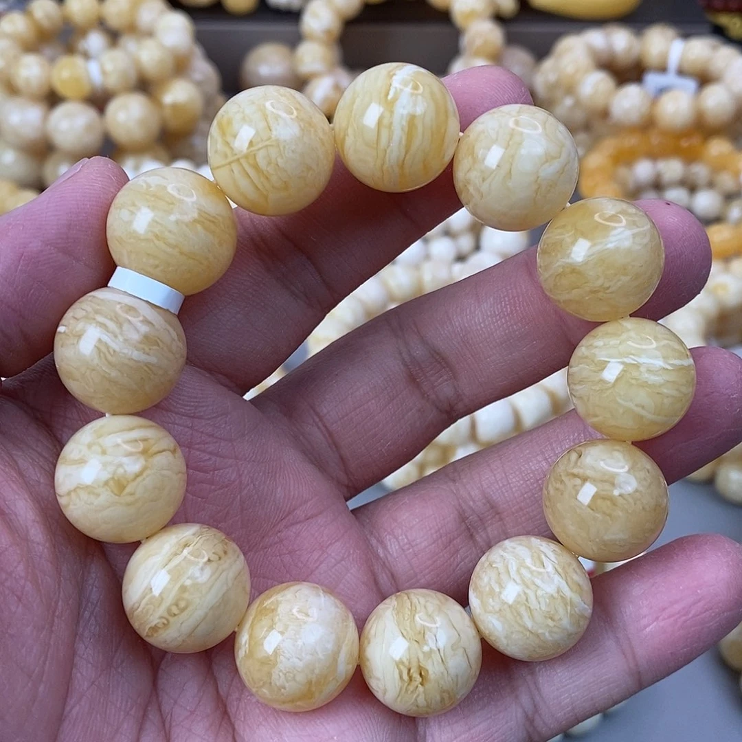 蜜蜡未镶嵌珠宝奇石18mm 44.1g