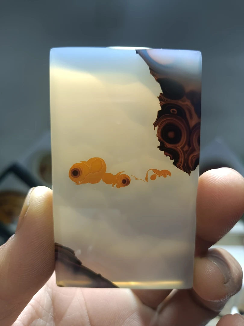 天然玛瑙玉髓意境牌子～蚂蚁