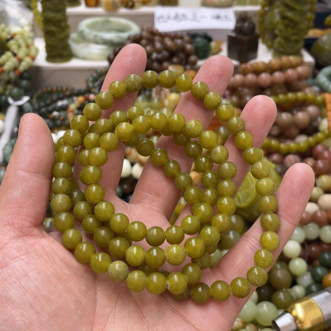 蛇纹石玉手链未镶嵌