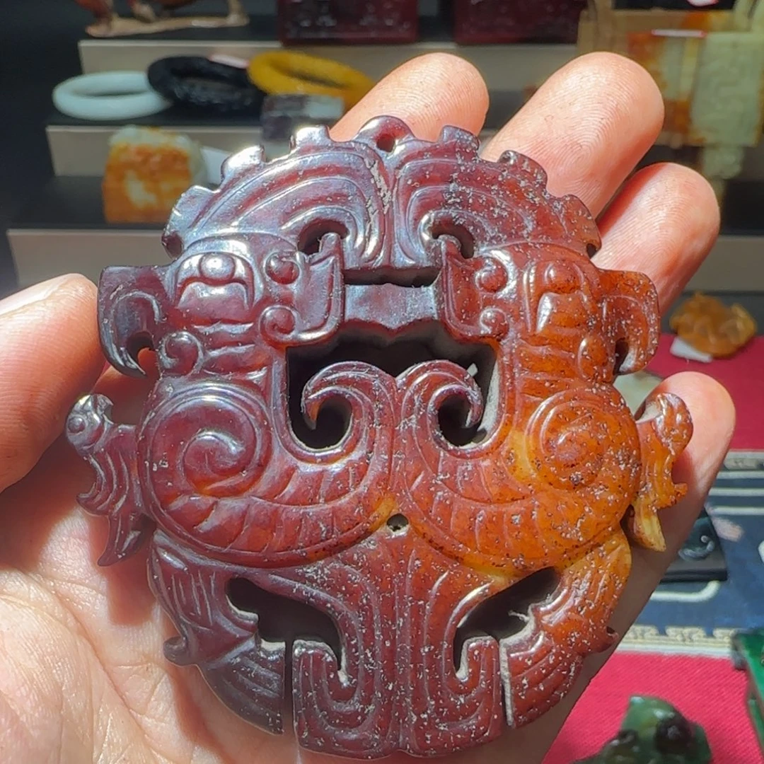 和田玉未镶嵌挂件