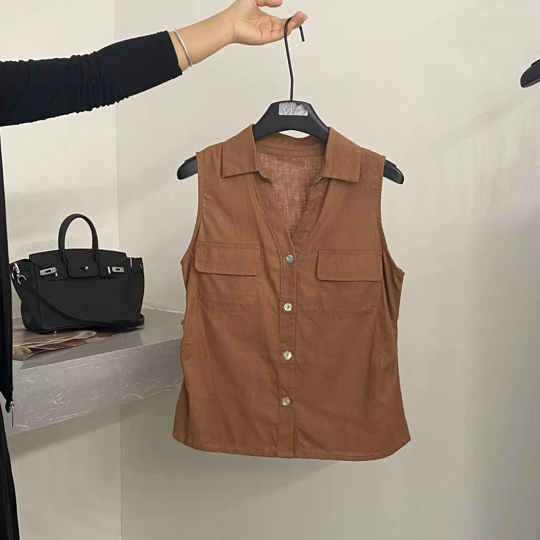 【ARONG阿荣家】马甲06975-卡其色-F