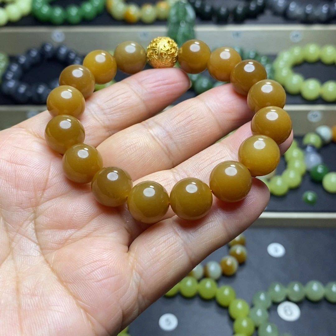 和田玉未镶嵌手串