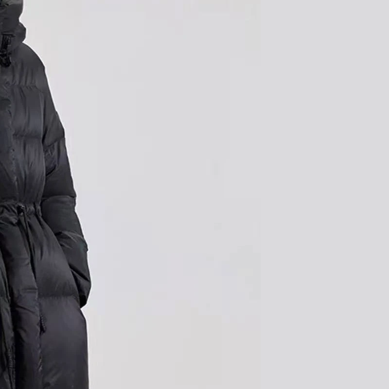 学院风抽绳休闲百搭羽绒服1052