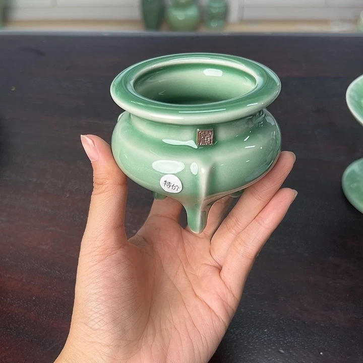 龙泉云间青瓷小米茶器