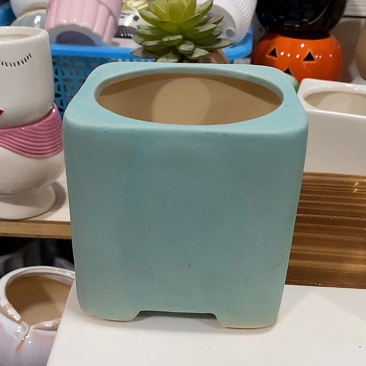 摆件陶盆有孔 微瑕介意勿拍
