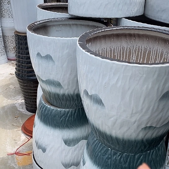 水波纹山水大号口39/38