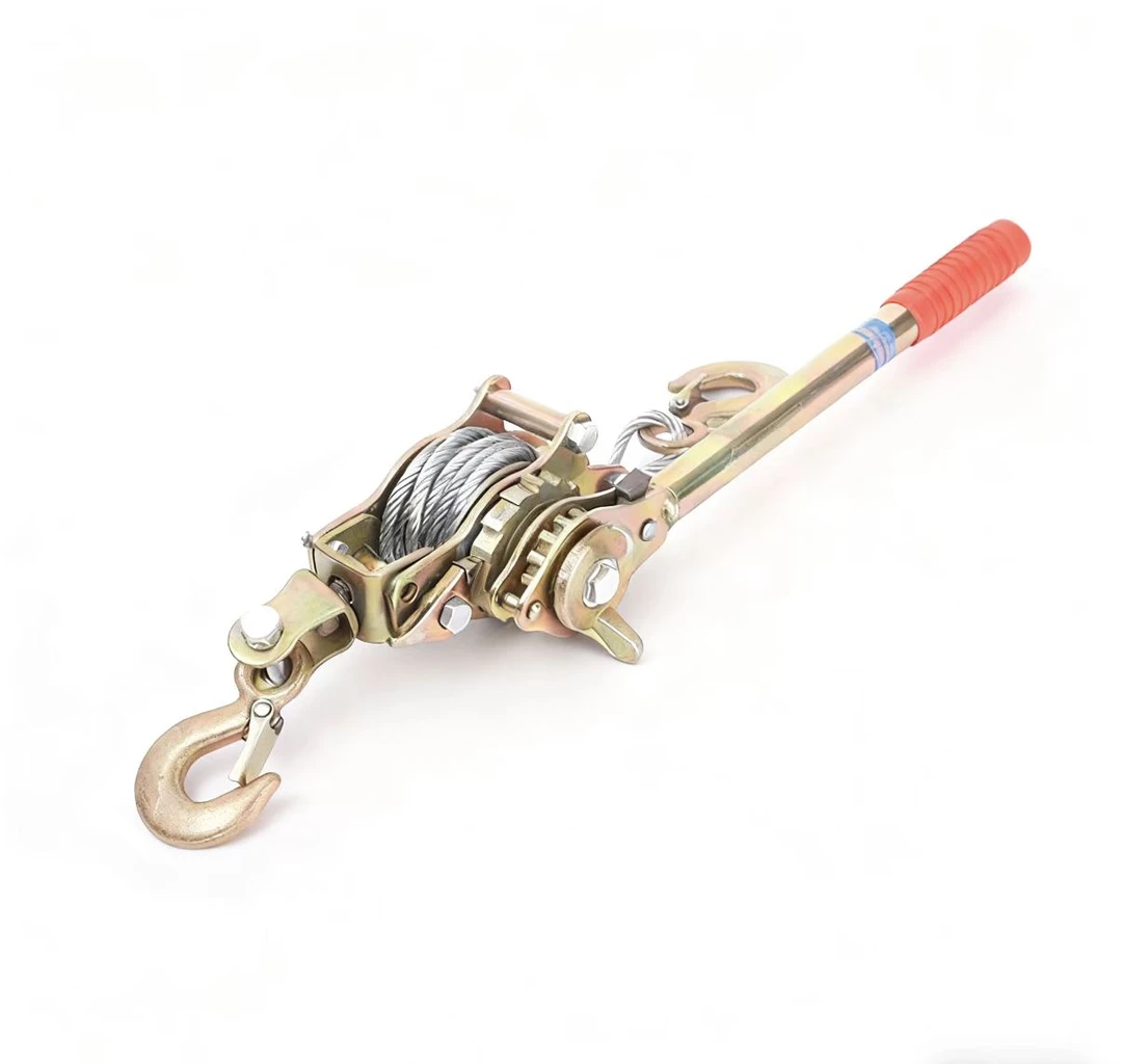 【2T】多功能紧线器紧绳拉紧器钢丝绳收紧手动卡线器手摇双钩拉线器