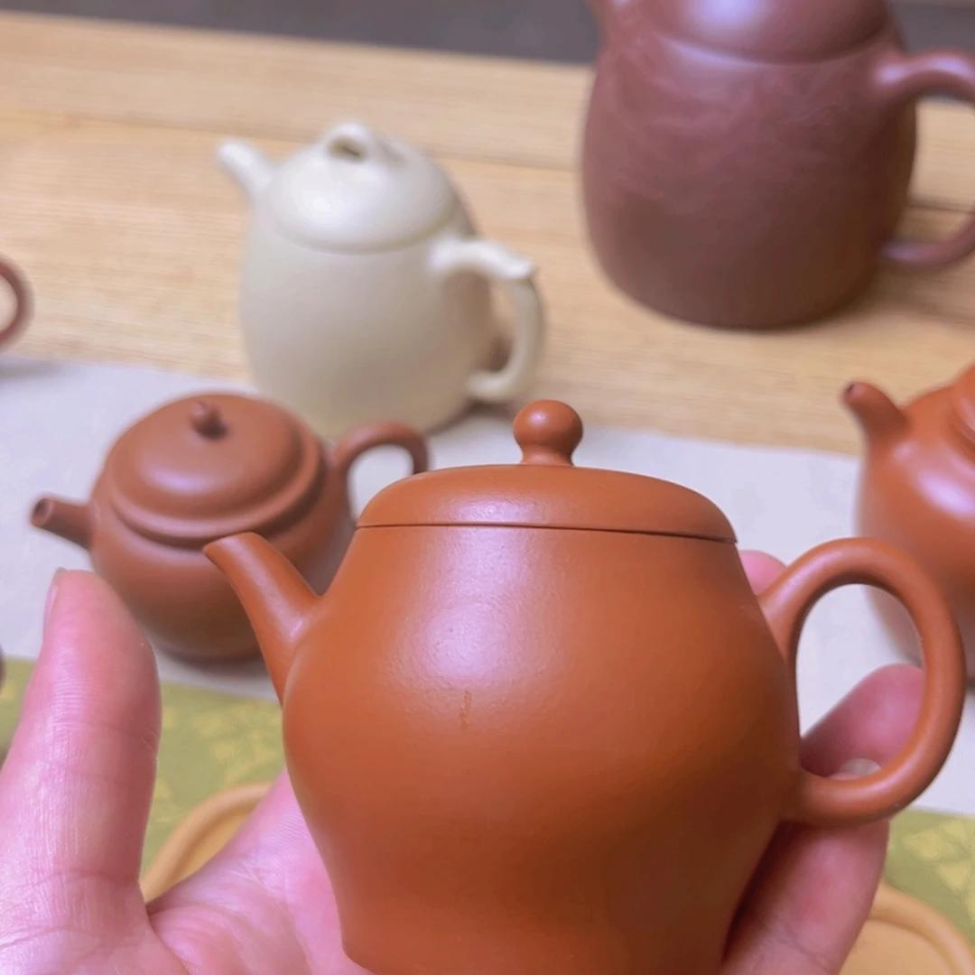 茶壶朱泥悯*半手工朱泥小品