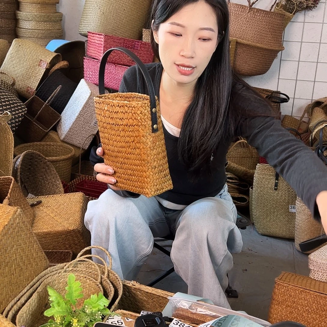 草编草编包/草编收纳盒微瑕疵