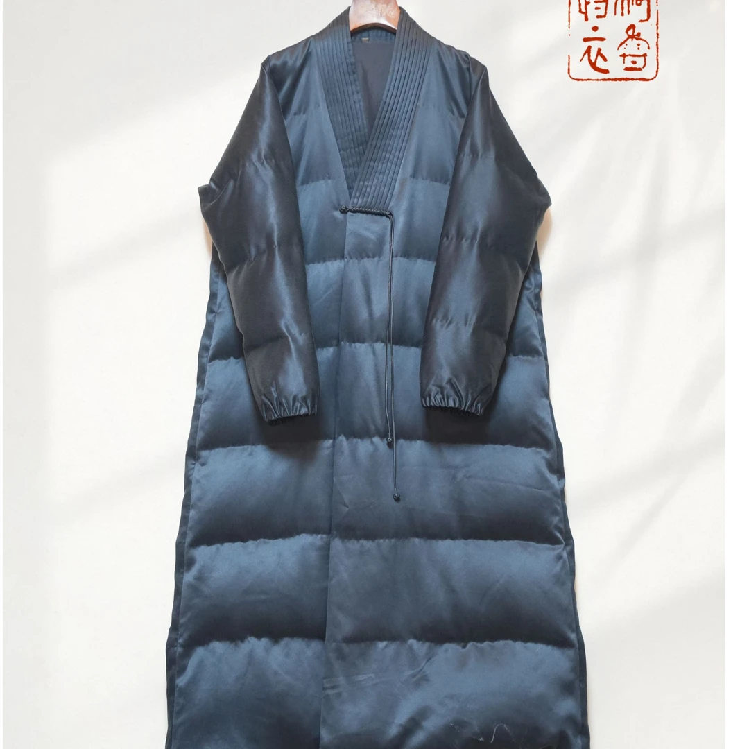 【绮香慢衣】真丝香云纱·重锻面料·交领羽绒服