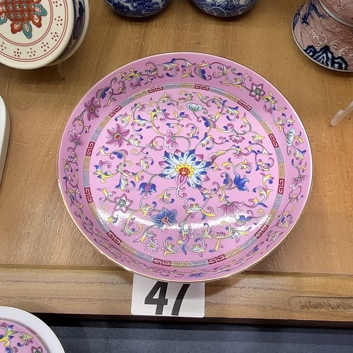 磨***精景德镇珐琅彩壶承2个