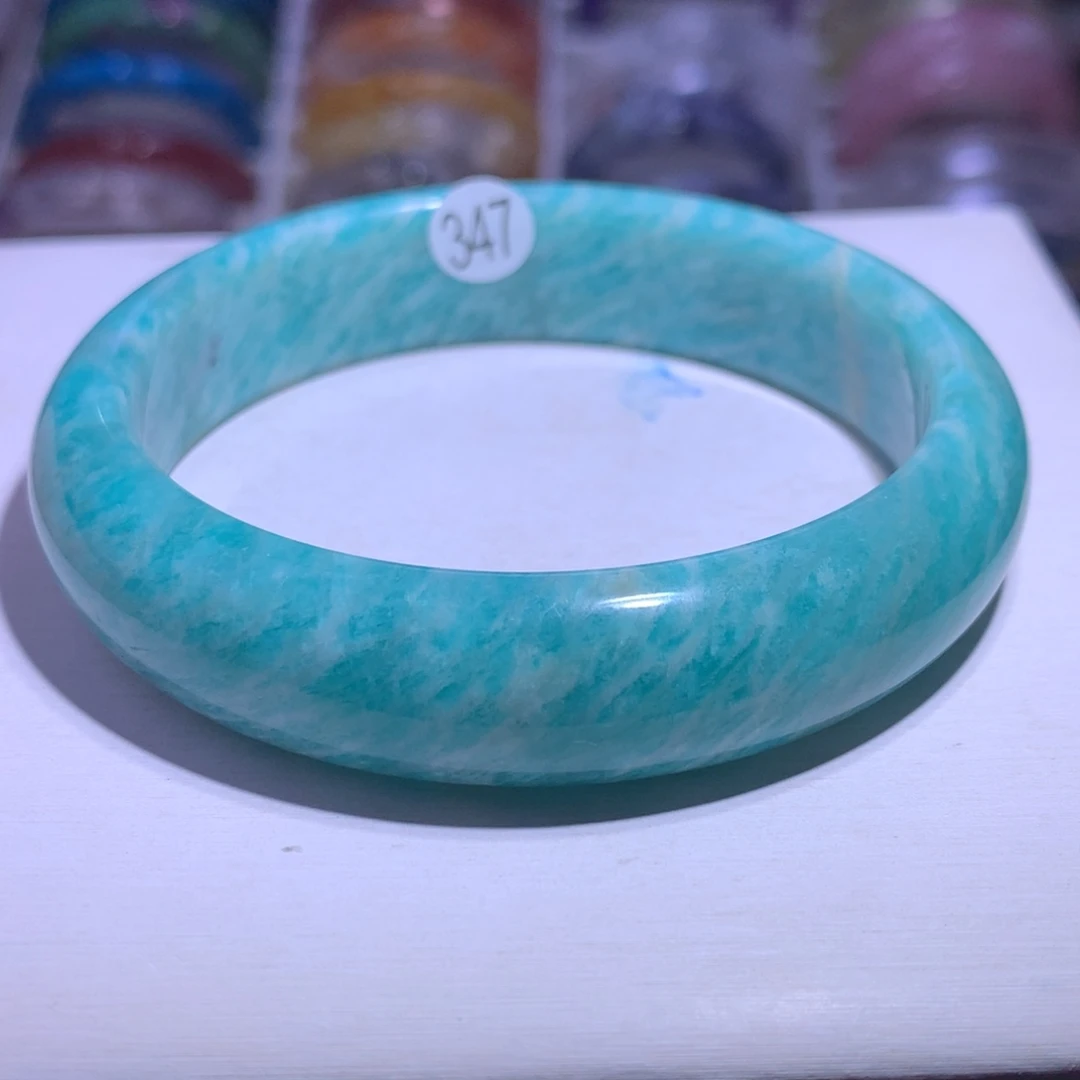 银S925镶嵌手镯水晶天河石63圈347