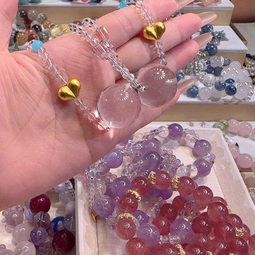 水晶手镯未镶嵌多样性发一