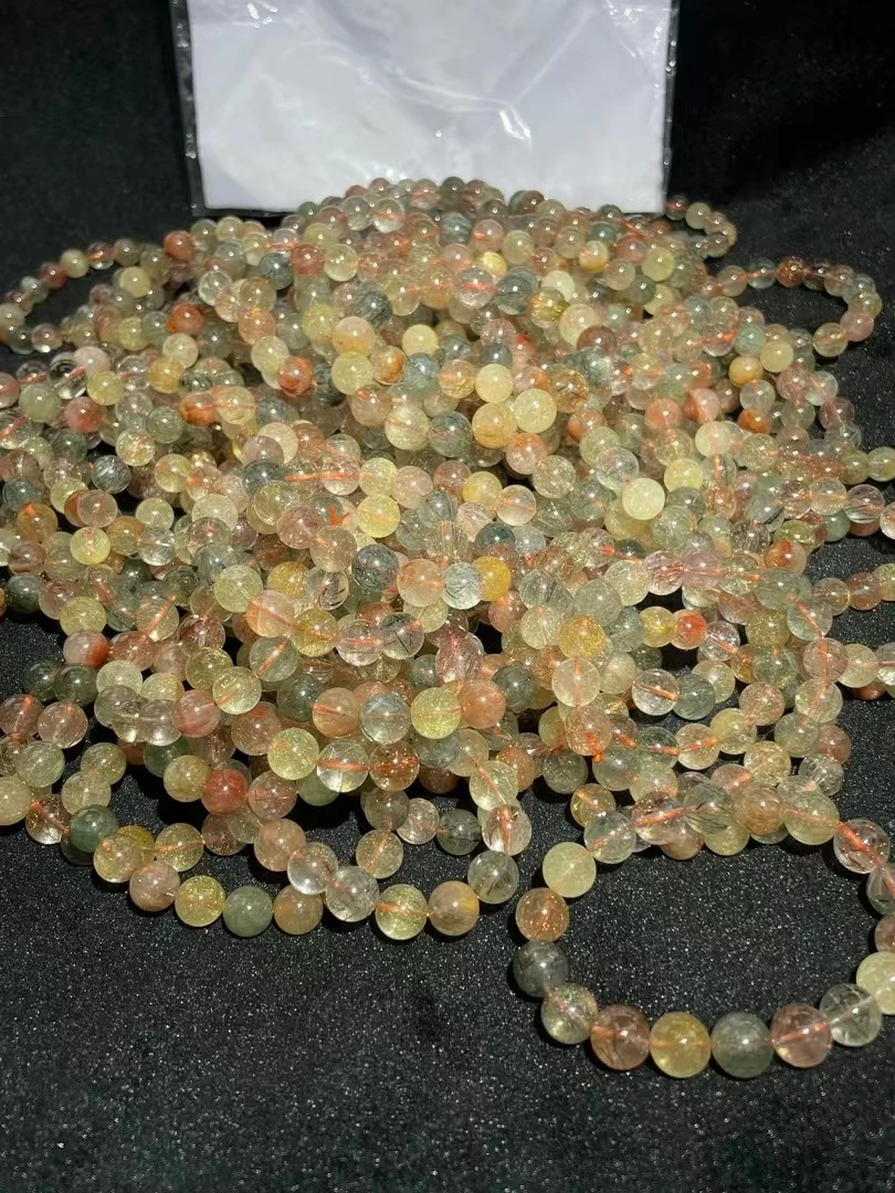 【小耿珠宝】彩发晶单圈手串2d（多样性发其一）