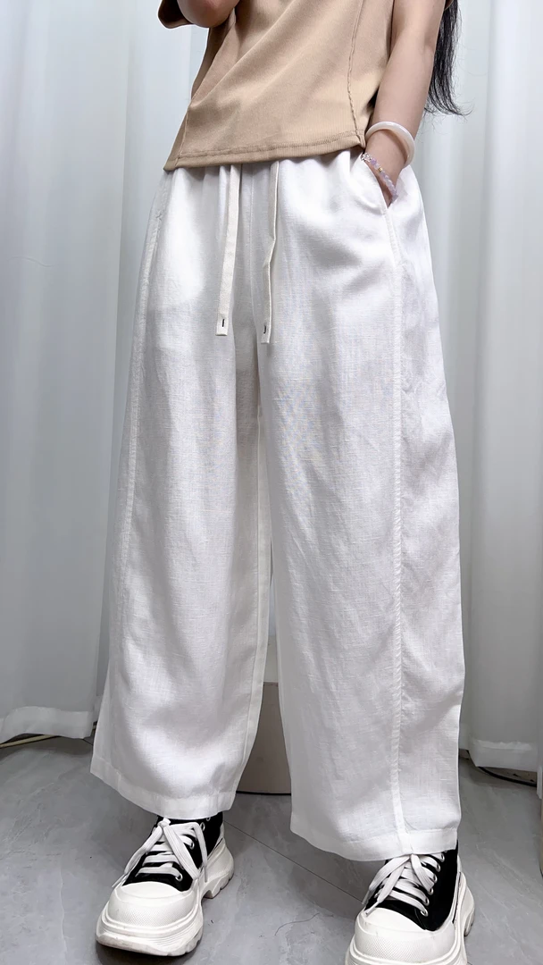 邻家集品/休闲裤/82522204/直筒/百搭/夏季/薄款/宽松/潮流/纯色