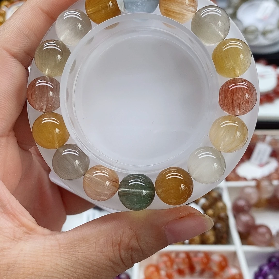 未镶嵌手链水晶兔毛