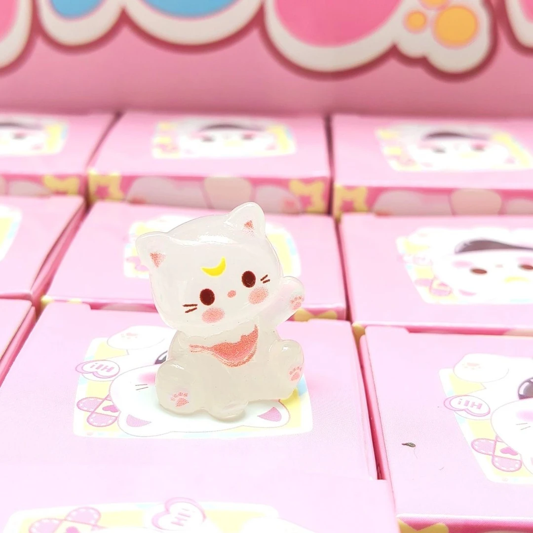 正品新品萌猫手册熊猫萌粒系列盒带香味可爱萌粒手办摆件礼物