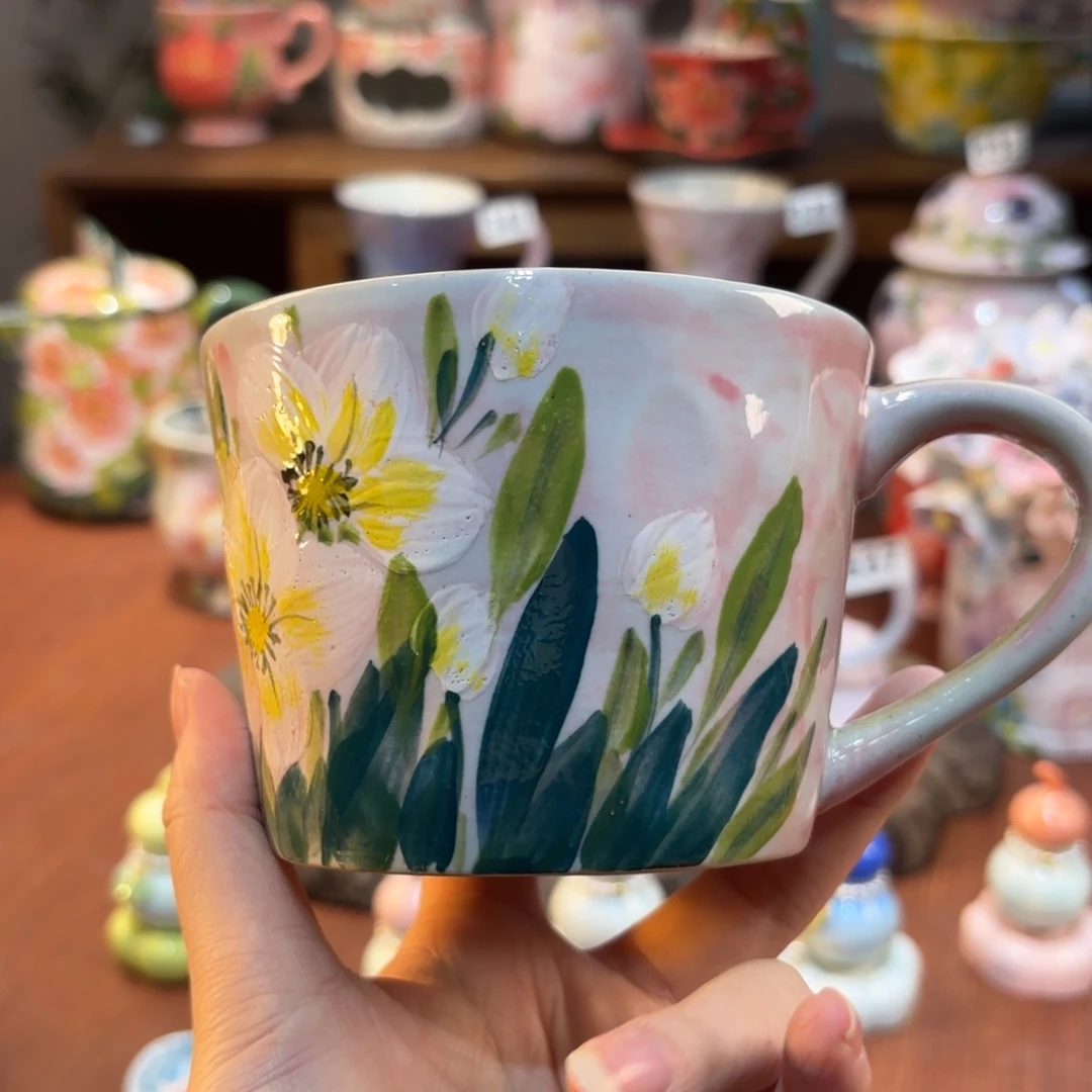 景德镇手绘高温釉下彩陶瓷茶具