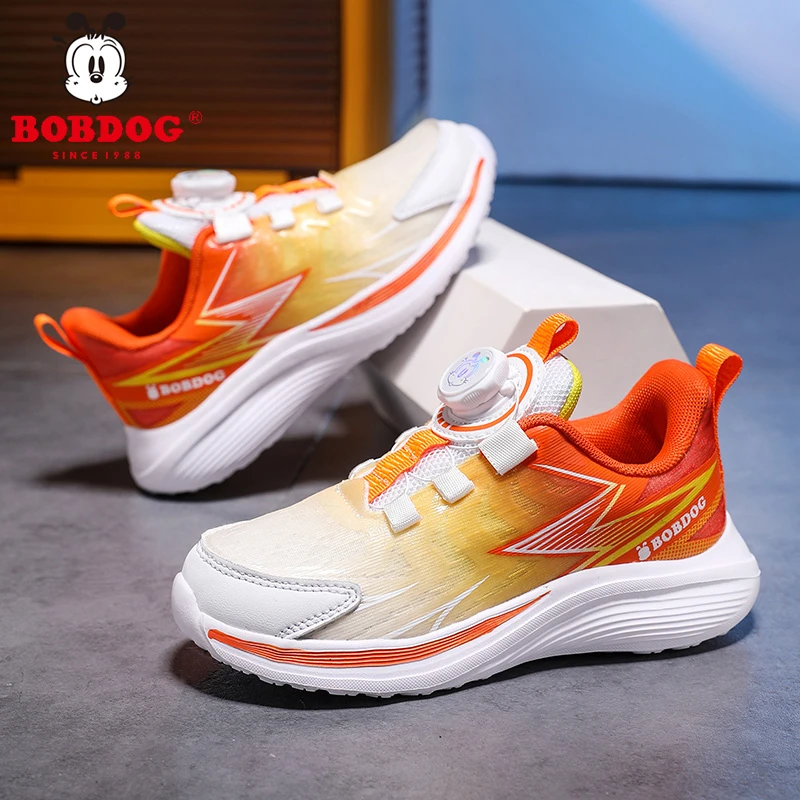 巴布豆男童跑步鞋夏季大童透气软底男孩运动鞋秋季网面轻便儿童鞋