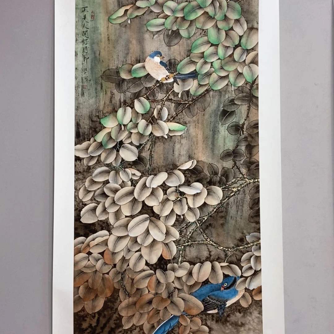 国画于往之四尺真人真品