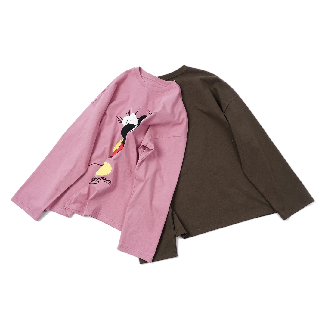 【卡通平绣设计长袖】春秋时尚休闲百搭印花长袖CXDL4C261