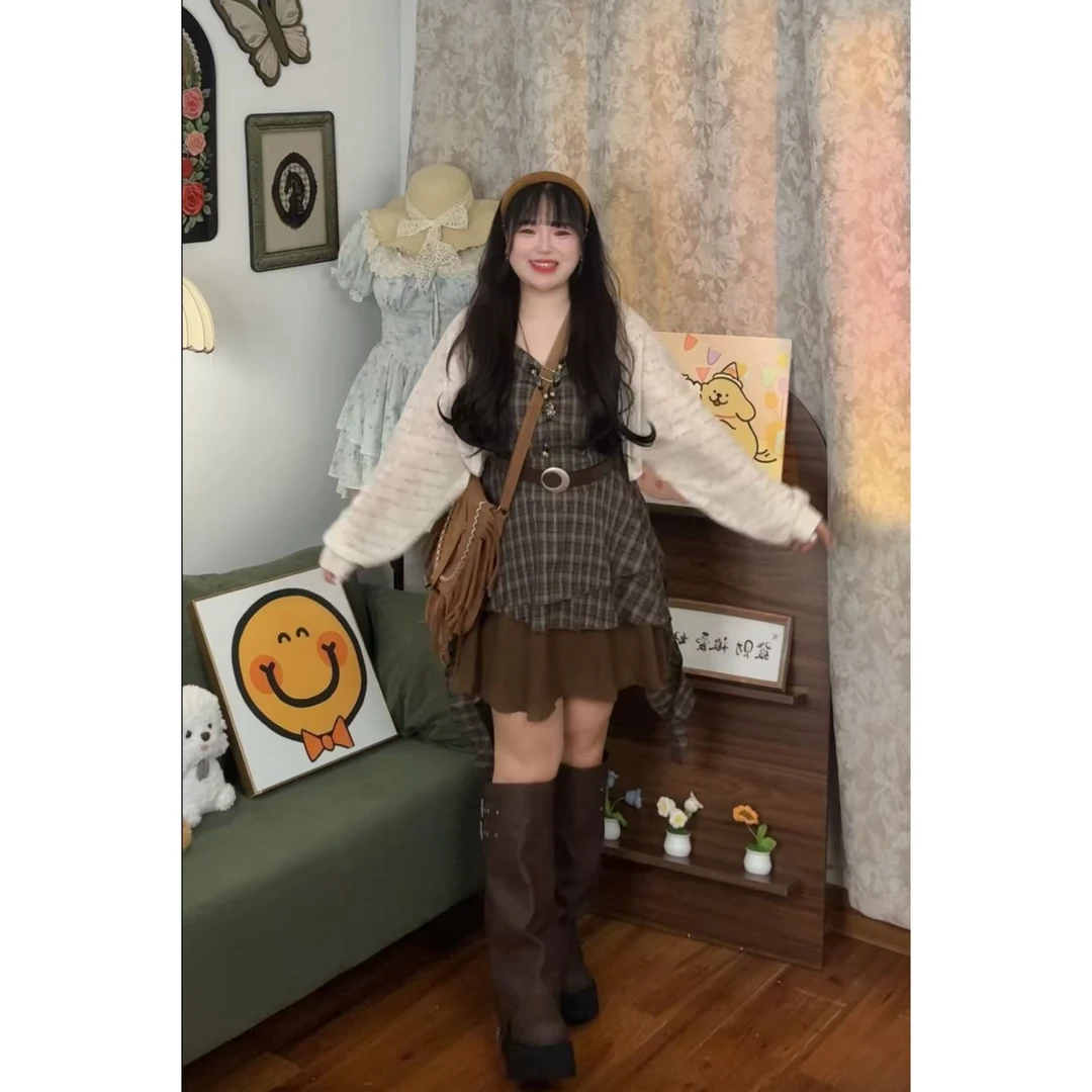 独特小众卫衣衬衫半身裙三件套装女春秋流行超火韩系爆款9635