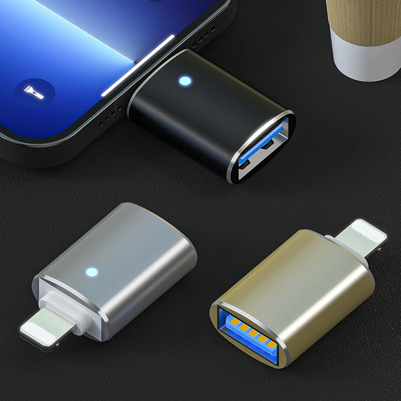 适用转接头转读取转换器传接口lightning数据鼠标otg下载苹果USB