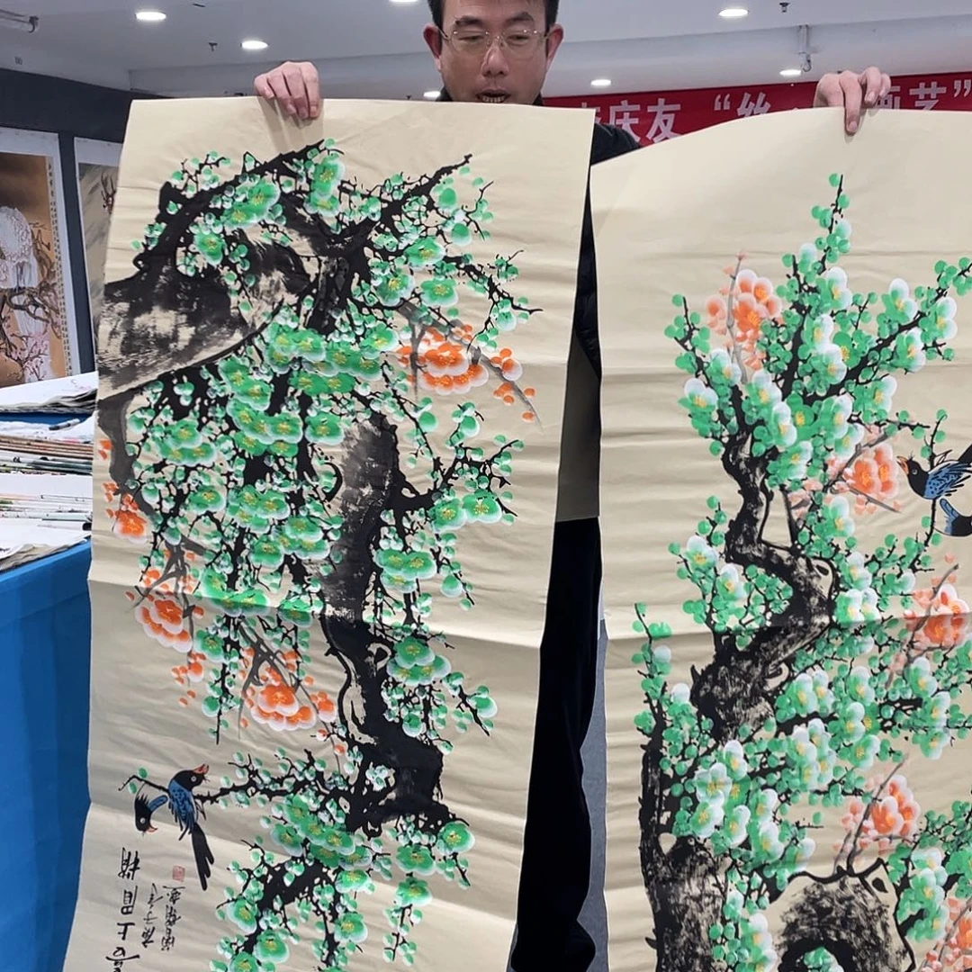 国画今天上午国画作品展示