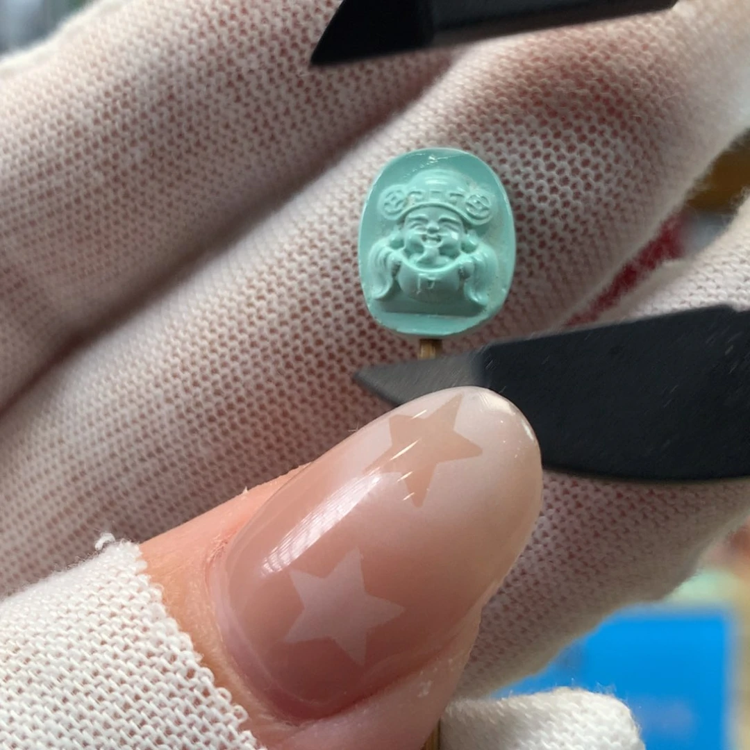 绿松石未镶嵌挂件