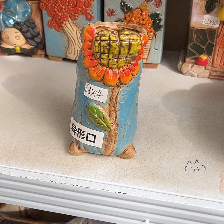 粗陶材质多肉花盆