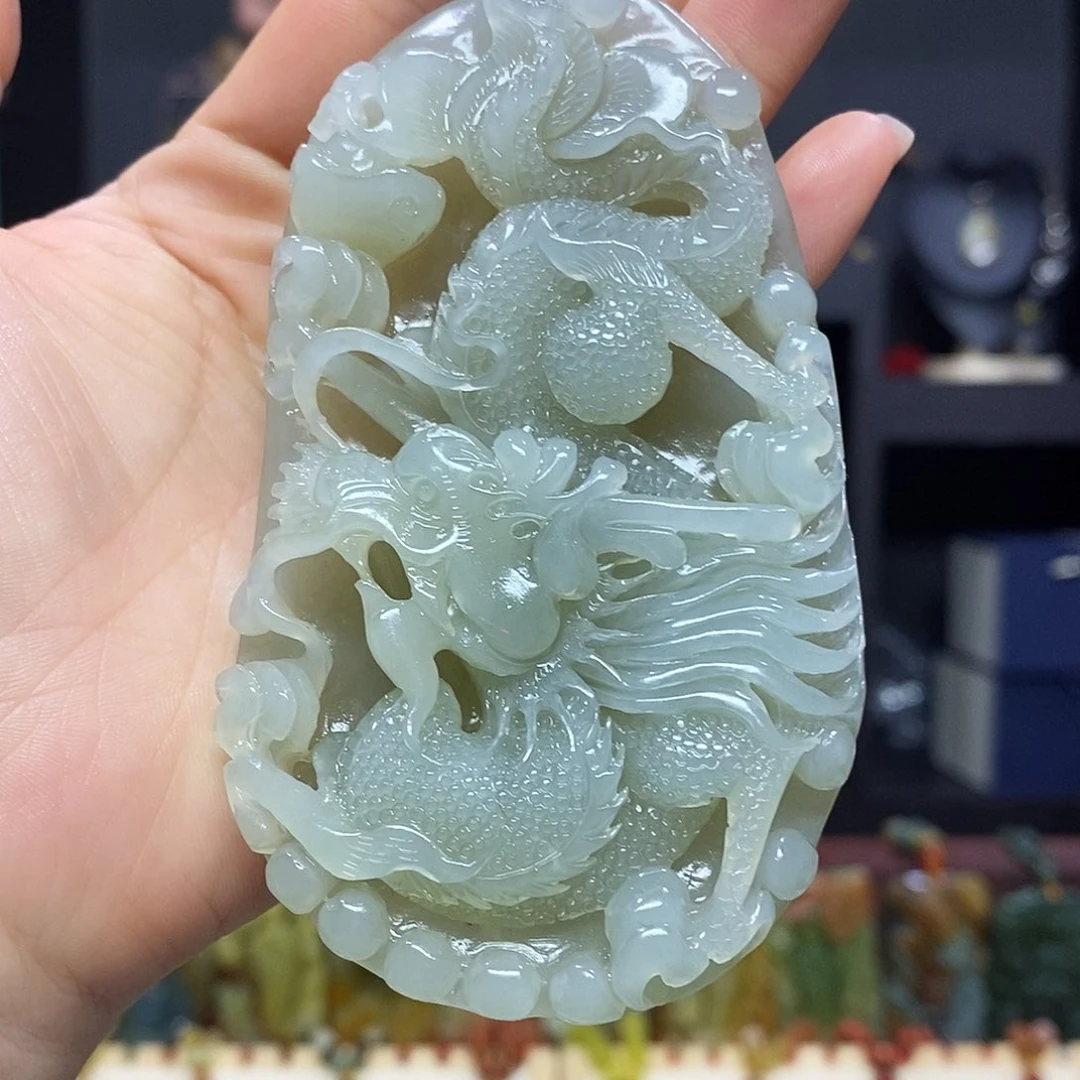 未镶嵌岫玉挂件吊坠