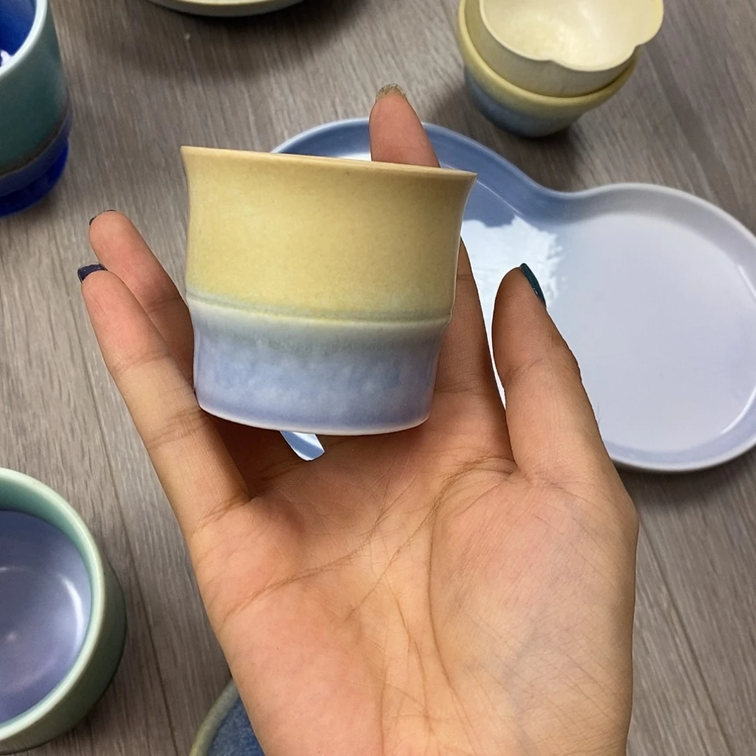 景德镇高温颜色釉茶杯