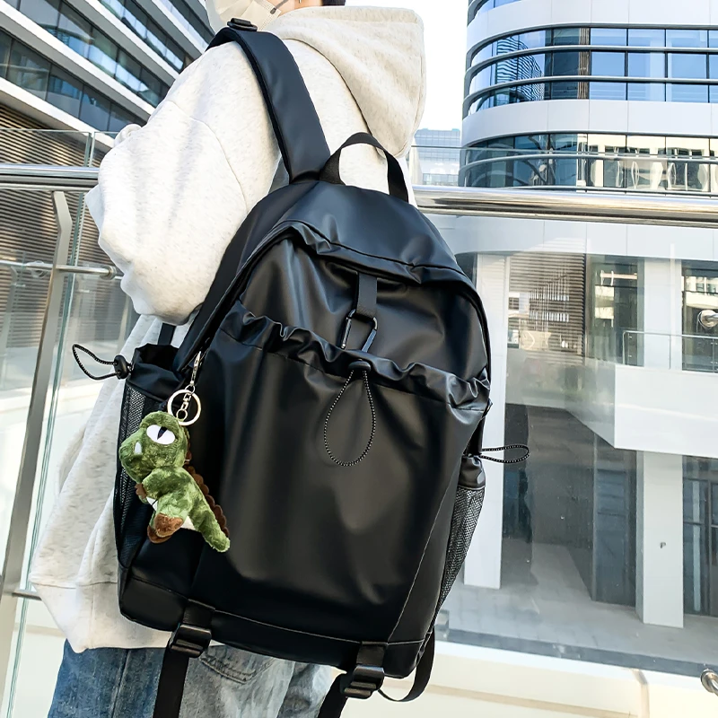 新款轻便防水双肩包男女通用大学生上课包大容量旅行运动户外背包