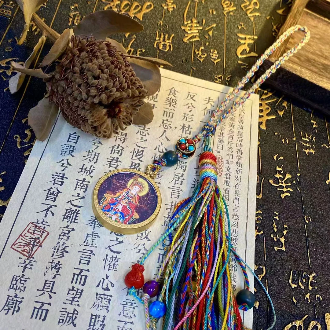 合金吊坠 藏式 复古地老师双面工合金手持/车挂，多样性发货x1件